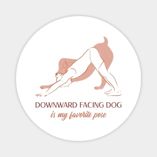 Downward Facing Dog Magnet